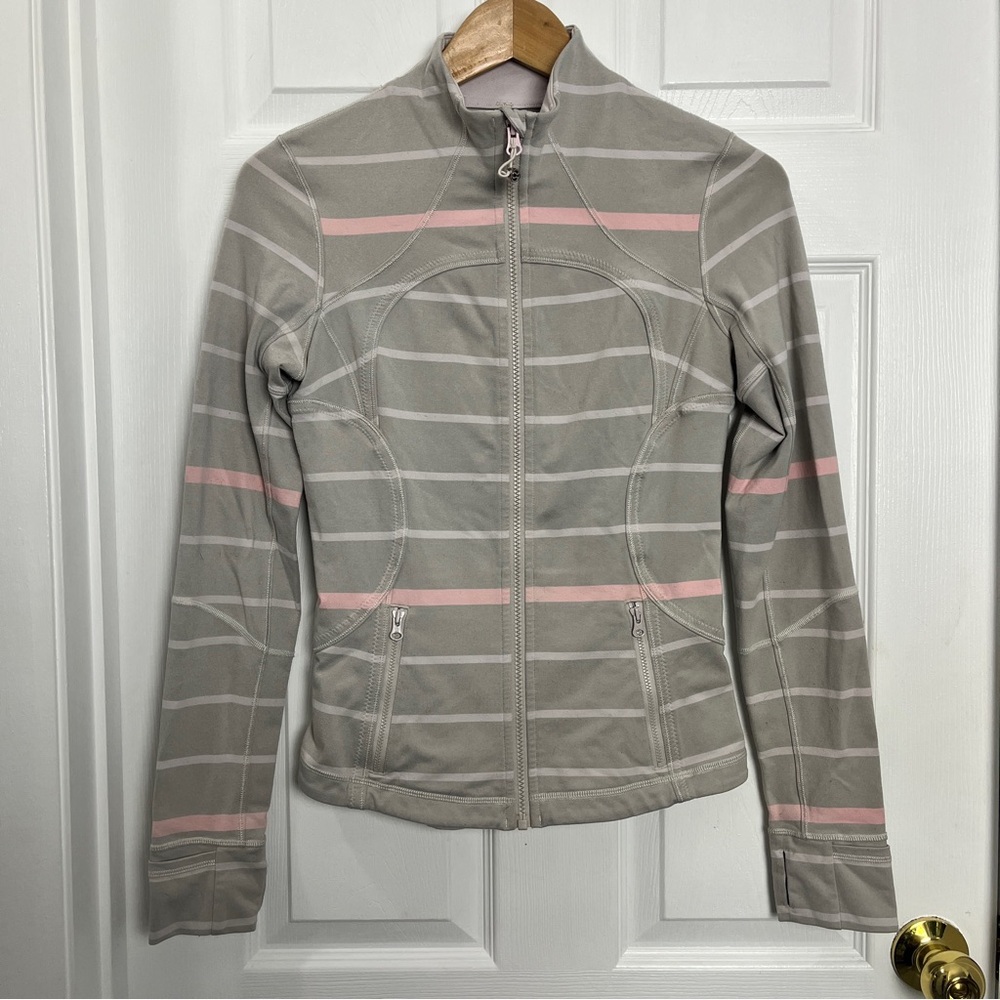 Lululemon Athletica Gray Pink Define Jacket
